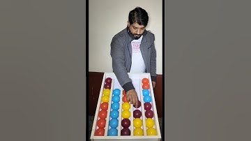 Fun & Chaos: Color Ball Sorting Challenge 🟢🔴🟡🔵 #shorts #shorts  #games #asmr #satisfying #puzzle