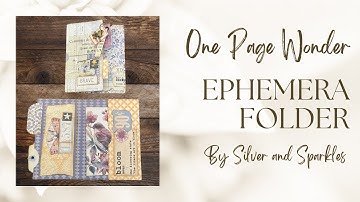 One Page Wonder Tutorial Tiny Ephemera Folder out of 8.5 x11 or A4 paper!