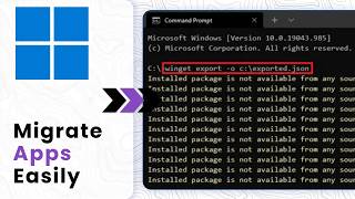 How to Use Winget Export and Import to Restore Apps on Windows 11