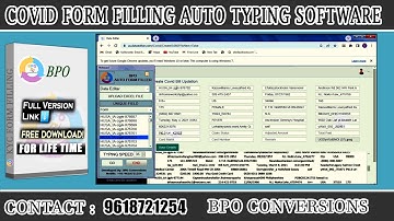 Download Covid Form Filling Auto Typing Software for Free | Download Covid Form Filling Auto Typer