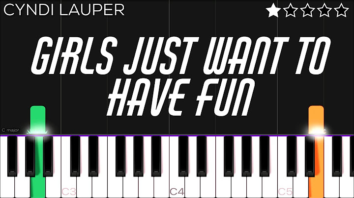 Girls Just Want to Have Fun Piano version - Piano performance video thumbnail
