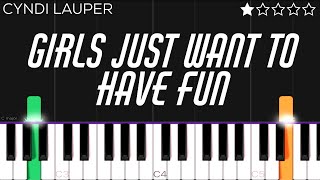 Cyndi Lauper  Girls Just Want To Have Fun | EASY Piano Tutorial
