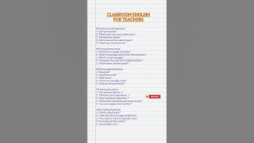 Classroom English for teachers #english #shorts #classroomenglish