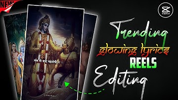 🎧🔱🍁Trending Glowing lyrics Reels Editing || Radha Krishna Video Editing In Capcut || Lyrics Bhakti |