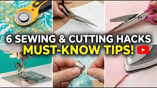 🔥 6 Genius Sewing & Cutting Hacks You MUST Know! 🧵✂️ | Pro Tailoring Tips for Perfect Stitching
