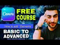 How to add ' Elements ' in Canvas | Day-6 🖌️