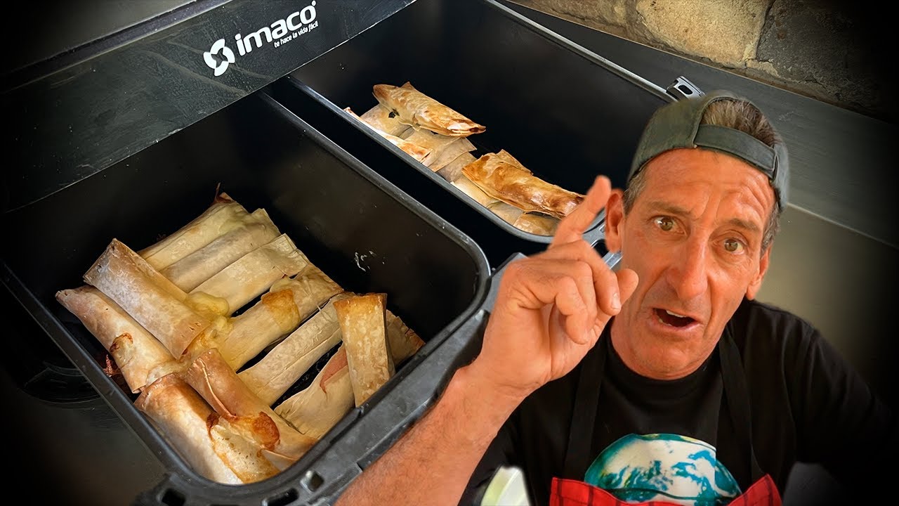 Haciendo TEQUEÑOS sin aceite en una FREIDORA DE AIRE