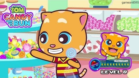 tom candy run : gameplay Walkthrough Part 9 Level 8 (ios,Android)