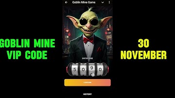 30 November Goblin Mine Game Code | Goblin Mine Game VIP Code | Goblin Mine Game Daily Code