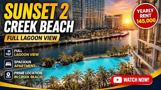 Sunset 2 Creekbeach | 2 Beds Lagoon view | Yearly 145,000