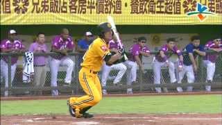 20130818 CPBL 犀牛vs象 1下 郭健瑜敲出兄弟首安