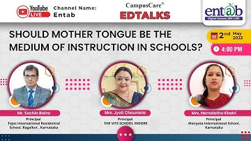 Should Mother Tongue Be The Medium Of Instruction in Schools? | 2nd May | 4:00 PM