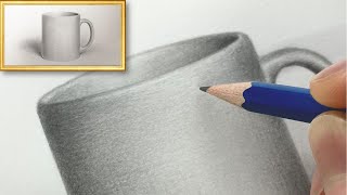 How to draw mug☕️ pencil sketch / timelapse slower version 鉛筆画