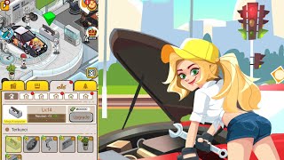 Upgrade Fasilitas dan Karyawan Sampai Level Tinggi | Used Car Tycoon #2 (Android) screenshot 4