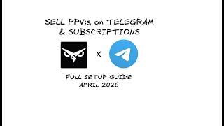 (OUTDATED) KVIQA – Sell PPV:s & Subs on Telegram (OFM)
