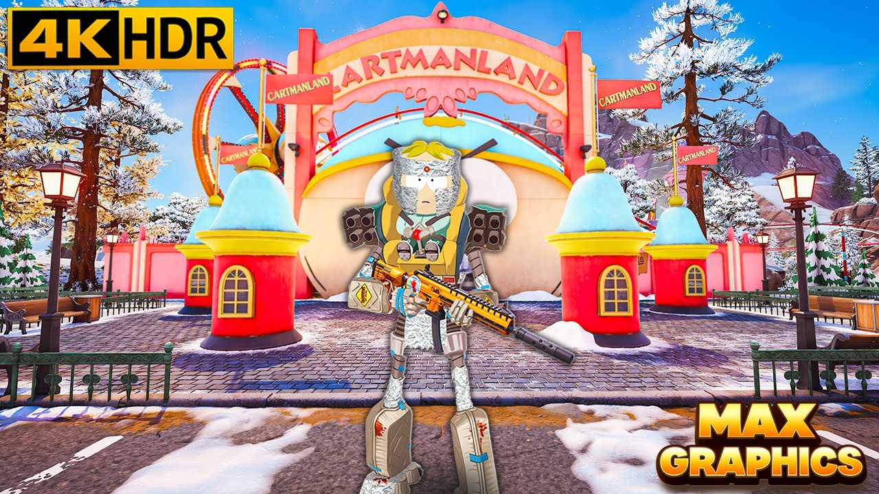 Fortnite 4K Max Graphics Zero Build Gameplay | Butters Stotch Skin