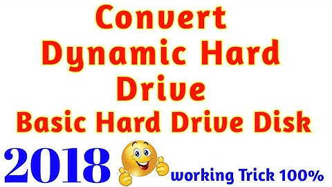 How to convert a Dynamic hard drive to Basic windows 7,8,10 in Hindi