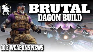 BRUTAL SUPER DAGON BUILD and NEXT UPDATE WEAPONS NEWS - WAR ROBOTS WR UPDATE 10.1.0