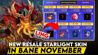 10 SKIN STARLIGHT RESALE NOVEMBER | LING STARLIGHT, BANE NEW STARLIGHT SKIN MLBB