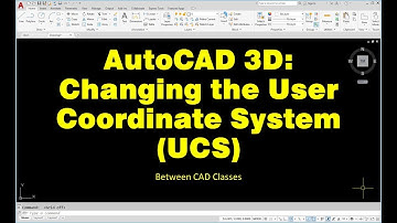 AutoCAD 3D: Changing the User Coordinate System (UCS)