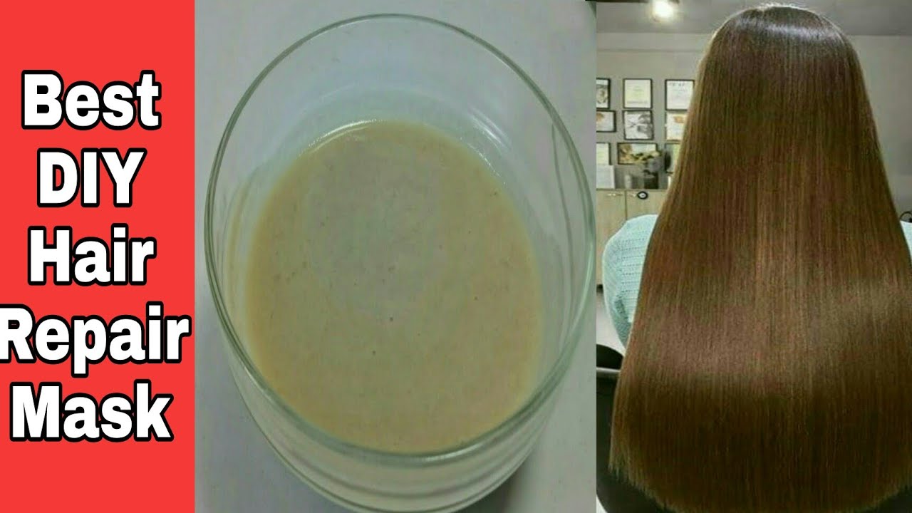 Best DIY Hair Repair Mask Damaged Hair Mask Urban tips and tricks lotion YouTube