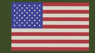 How to make the USA FLAG in Minecraft!