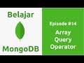 Belajar MongoDB - 14 Array Query Operator