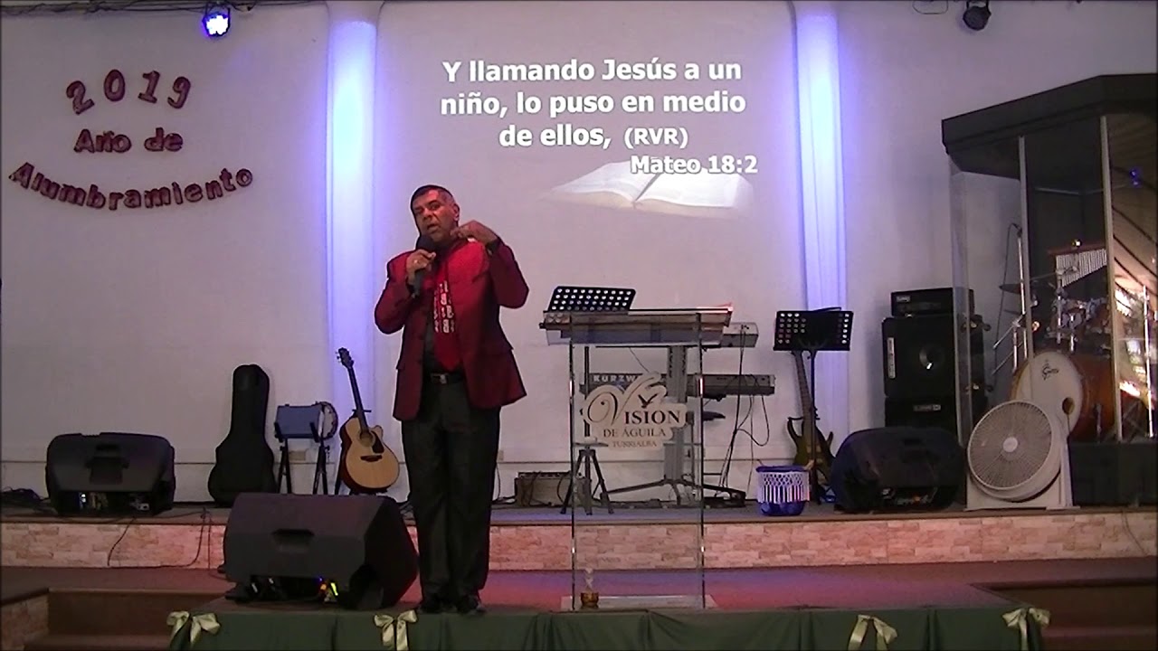 Título: Tenemos que ser como niños, cita Mateo 18:1-5.  Pastor: Juan Calero.