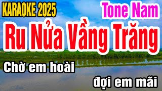 Karaoke Ru Nửa Vầng Trăng Tone Nam Nhạc Sống gia huy beat