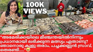 അമേരിക്കയിലെ മീഞ്ചന്ത | Fish Market Tour in USAEng Sub | Market|Malayalam Travel Vlog|USA Tour