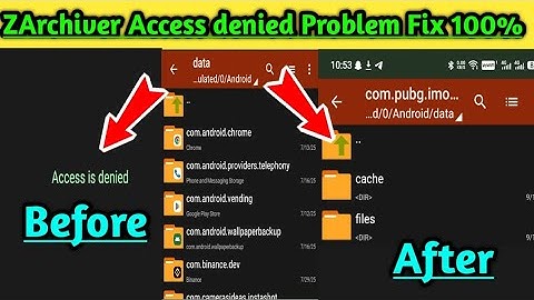 Finally 😯 ZArchiver Access Denied Problem Fix 200% 🔥 | Full Solution Android/iOS" Bgmi 4.0 update