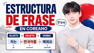 Estructura de frase en coreano🇰🇷 | Aprende coreano desde cero