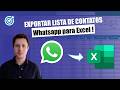 ⚡️Puxar contatos do telefone para planilha! Do Whatsapp para Excel #excel #contatos #crm