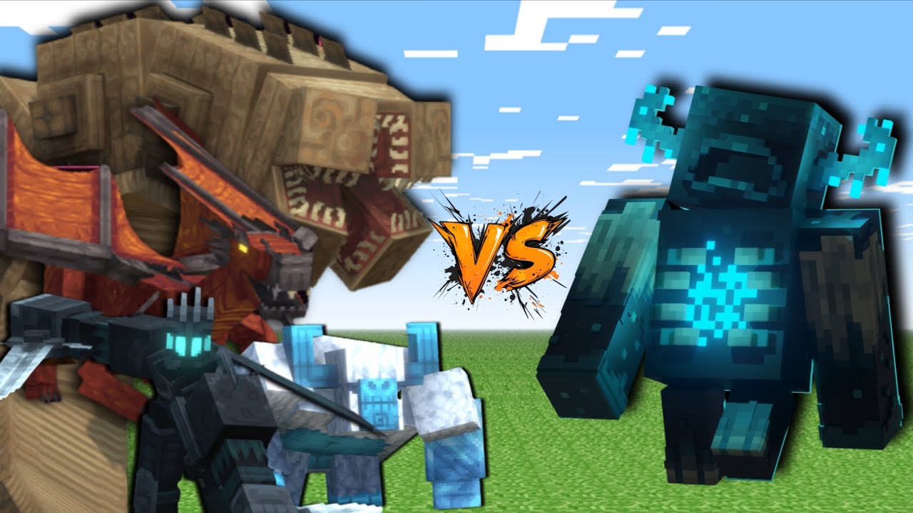 Bosses Creatures Vs Warden | Minecraft (Battle) - Mobs