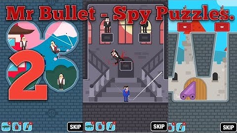 Mr Bullet - Spy Puzzles. Android & IOS Gameplay Walkthrough. Part 2.