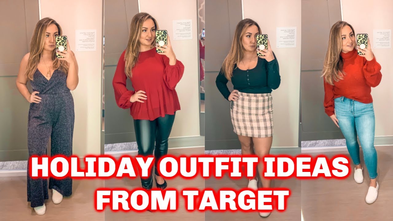HOLIDAY OUTFIT IDEAS / TARGET INSIDE THE DRESSING ROOM | MIDSIZE FASHION