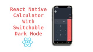 React Native Calculator With Switchable dark mode (with source code) screenshot 1