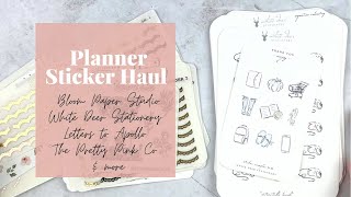 Planner Sticker Haul | All the Foil Goodies! | TPPC, Bloom Paper Studio, Sadies Stickers & More!