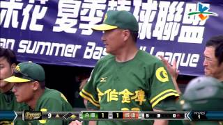 20140608-1 爆米花 合庫 vs 威達 9上 合庫 克蘭德 失敗的觸擊 威達捕手 王志豪 精采守備