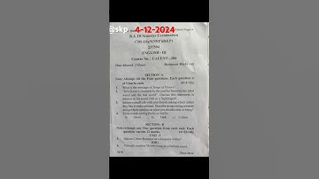 AECC(UAEENT-306) 3rd sem previous year, jammu university #jammuuniversity #jammuuniresultupdate