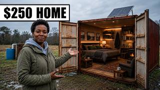 Black Homeless Woman Turns A $250 Shipping Container Into A Fully Off-Grid Home