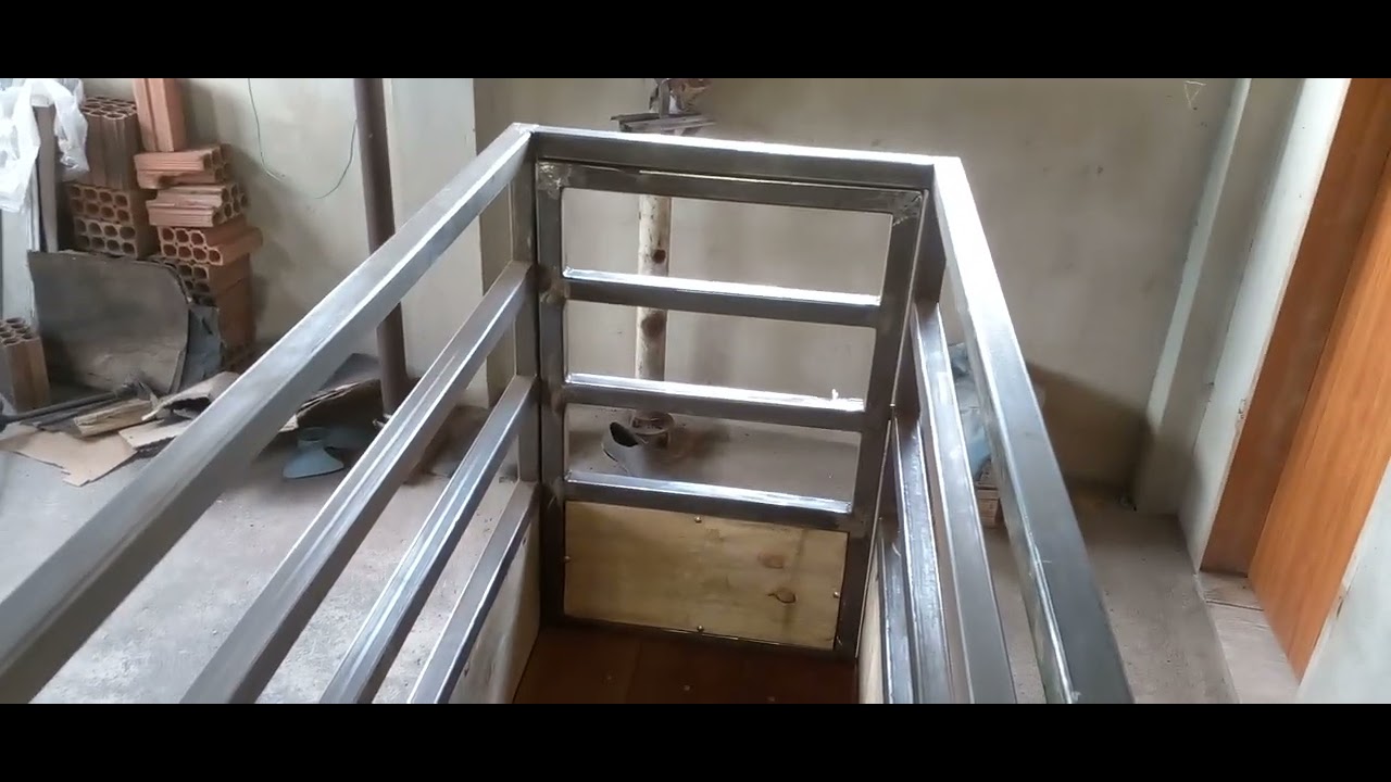 Montando mais uma balança pra pesar suinos