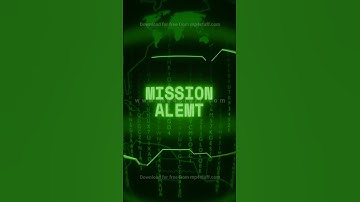 MISSION ALERT   Retro CRT green screen glitch text animation