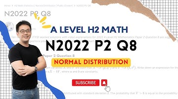 [Tim Gan Math | H2 Math Tuition]💡Normal Distribution💡:  A Level 2022 Paper 2 Q8