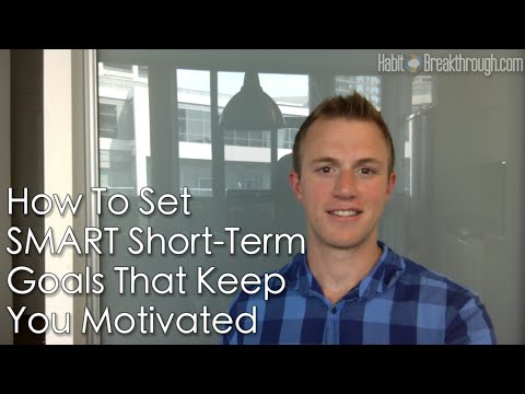 How To Set S.M.A.R.T. Short Term Goals To Keep Motivated ⨁ [Goal Setting Strategies Video 3]