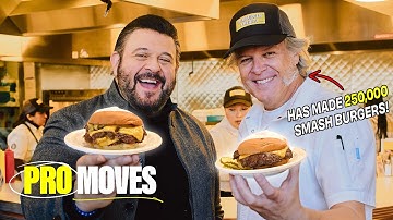 Smash Burger Master Class with George Motz and Adam Richman | Pro Moves