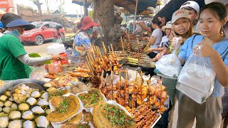 Wow! Delicious Cambodian Street Food - Amazing Best Countryside Food & Many People Visiting