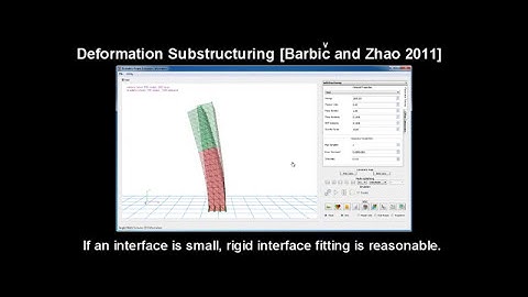 Boundary-Aware Multidomain Subspace Deformation (Supplemental Demo)