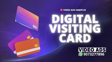 Digital Visiting Card Website Promotion 2022 | 2D animation video ads