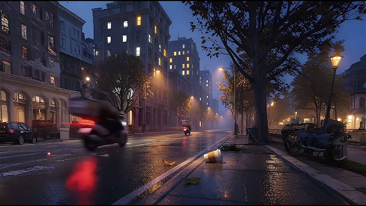 A road side perspective, cars sounds and noises to study to